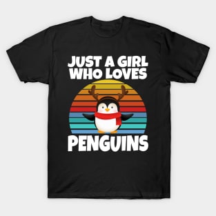 Just a girl who loves penguins T-Shirt